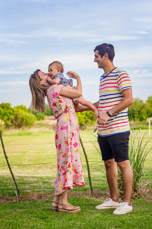 foto familiar al aire libre